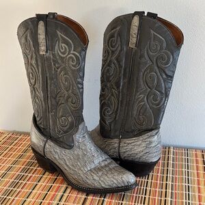 Texas All American Gray Western Cowboy Boots Men’s 11D style 6222